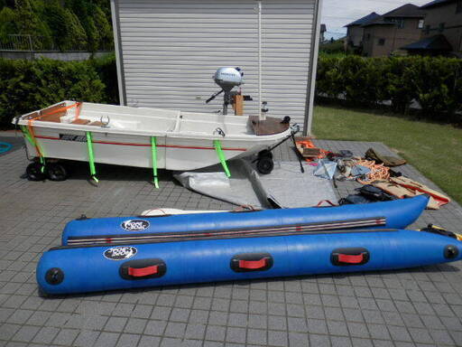 [終了]ホープ　ボート　2分割　2馬力　免許不要