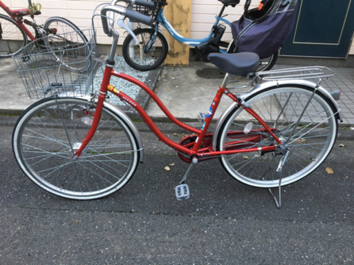 【商談中】24インチ自転車、半年間使用の美品