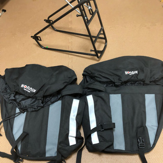 ロードバイク用 ミノウラリアキャリーとパニアバック
