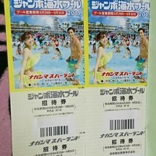 【送料込み】ナガシマスパーランド／ジャンボ海水プール／なばなの里入村券