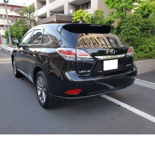 レクサスＲＸ450hバージョンＬアピアランスＰ　Ｈ26　車検令和2年2月　走行47000キロ　サンルーフ＆革シート　リヤエンターテイメント　ＯＰ19インチアルミの画像