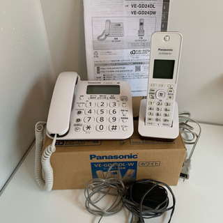 値下げしました パナソニック コードレス電話機 VE-GD24-W