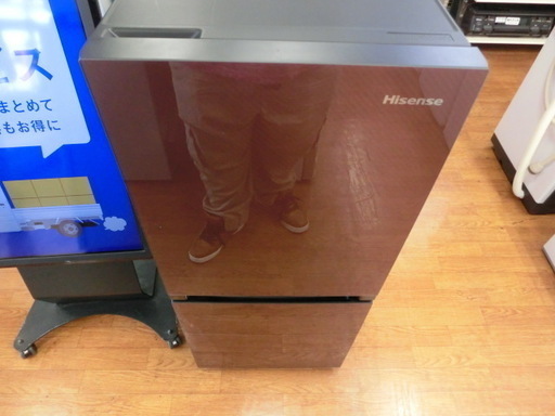 【安心1年保証】2ドア冷蔵庫 ハイセンス HR-G13A BR 134L 【トレファク上尾店】