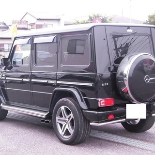 H13　Gクラス　AMG G55L　４WD　革シート　サンルーフ　純正AW　サイドマフラー　車検2年付き　13871の画像
