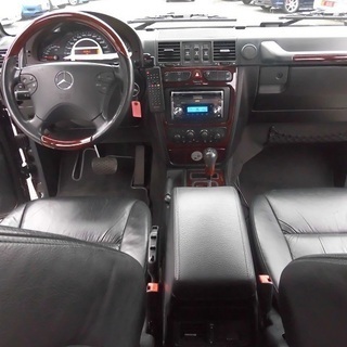 H13　Gクラス　AMG G55L　４WD　革シート　サンルーフ　純正AW　サイドマフラー　車検2年付き　13871の画像