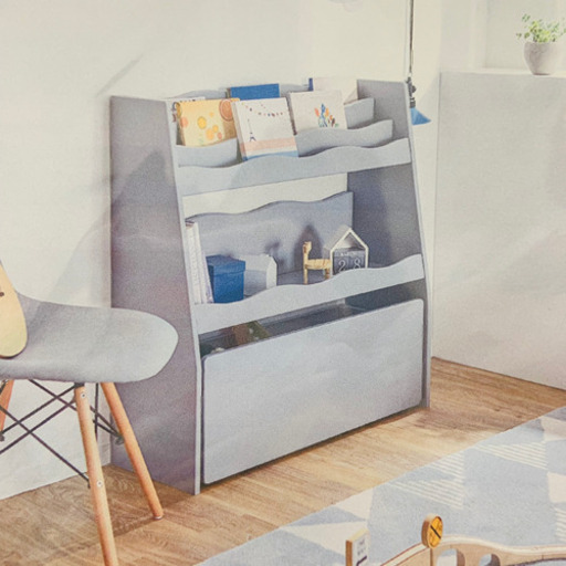 【展示品★未使用】絵本棚 お片づけラック 幅90cm