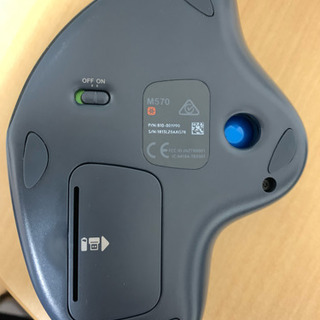 (訳あり) logicool ワイヤレストラックボールマウス m570tの画像