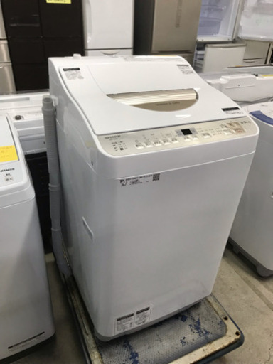 中古美品！配送応相談 2018年製 SHARP 全自動電気洗濯乾燥機 ES-TX5B-N 5.5kg