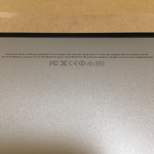 Macbook air 2013 11.6インチ  Apple ジャンク品