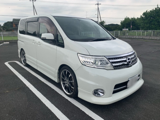 埼玉より車検2年付きも可能！日産セレナC25後期型ハイウェイスター！ローダウン社外18アルミ (ねずみ) 東松山のセレナの中古車｜ジモティー