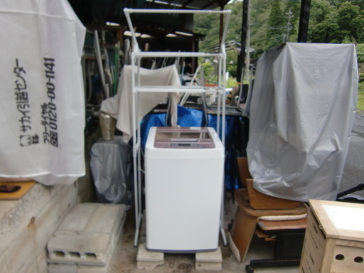 中古　洗濯機　パイプラック