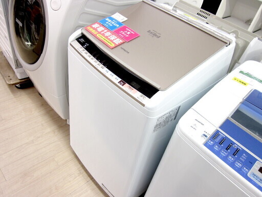 安心の1年保証付！2018年製 8.0kg HITACHI(日立)「BW-DV80B」縦型洗濯乾燥機です！