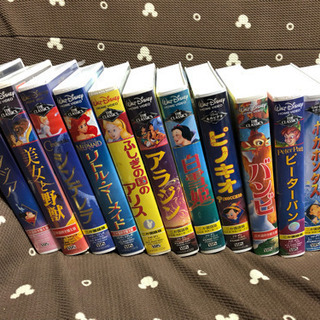 ビデオ VHS ディズニー名作12本+ディズニー短編4本+ワーナ...