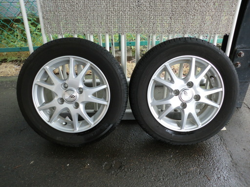 155/65R13 アルミホイール付き国産夏タイヤ ４本セット