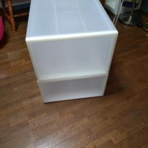 クリアケース2個セット　無印良品