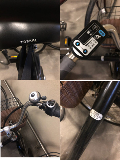 ママチャリ三段変速前後乗せ付き バッテリー無‼️本文確認！