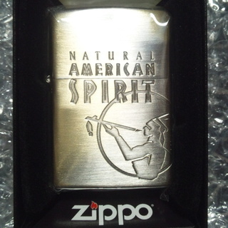 ◆別サイトで売り切れました◆　【非売品・新品未使用】  ブラス Zippo ナチュラル アメリカンス ピリット アメスピ会員限定 懸賞当選品 当選数400個限定 レア物の画像