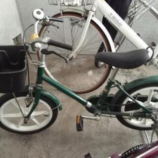 無印良品 子供自転車 ダークグリーン 16型
