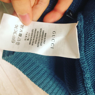 中止  GUCCI 小鳥と虹のセーター 定価18万 の画像