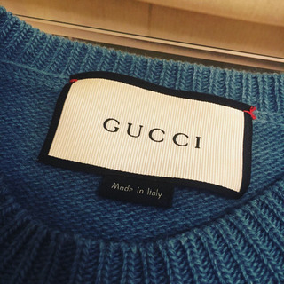 中止  GUCCI 小鳥と虹のセーター 定価18万 の画像