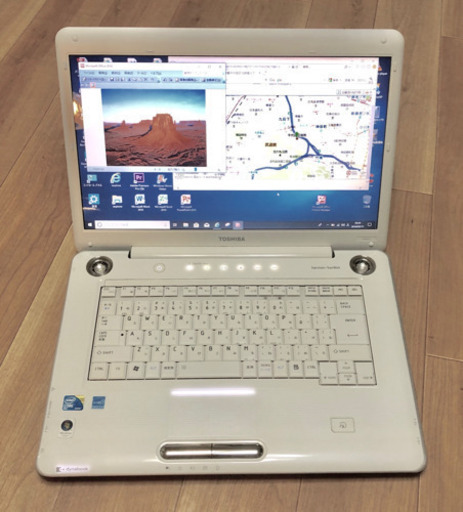 ?東芝 dynabook/Core2/メモリ4GB/HDD320GB/Win10pro/最新Office2019すぐ使える