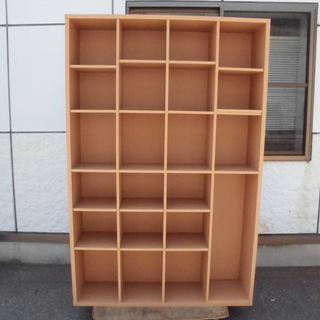 大容量のオシャレな格子状棚/高さ180cm幅118cm奥行29c...