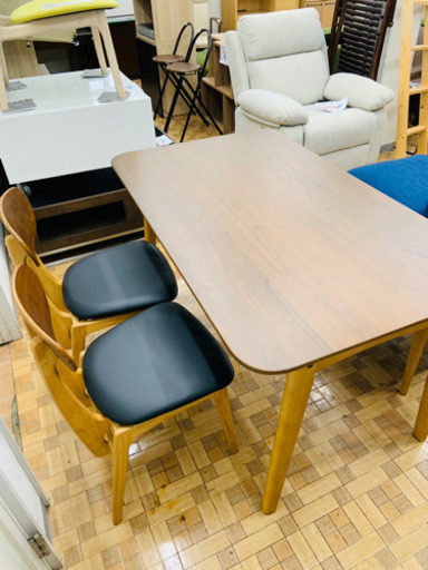 【ナフコ21スタイル】4人用ダイニングセット ベンチタイプ (幅135cm) ダイニングテーブル※69,800円で購入※