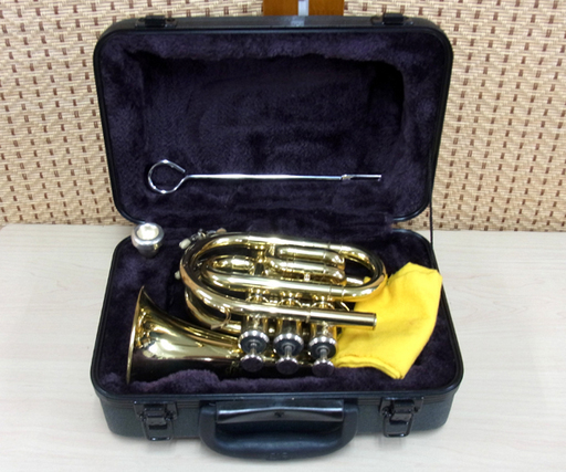 J.Michael ポケットトランペット ケース付き ミニトランペット 管楽器 南12条店 J.Michael ポケットトランペット/Pocket Trumpet ミニ