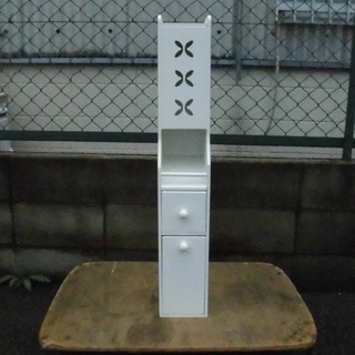 ★お値下げ★おしゃれでスリムな トイレットペーパーストッカー 収...