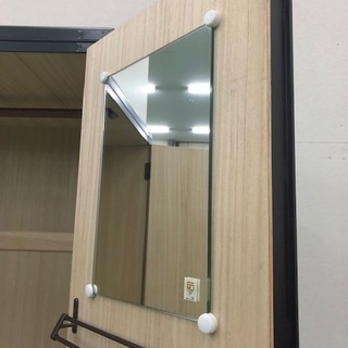 洋服タンス 古民家風 装飾金具 大容量 ☆ ミラー付き
