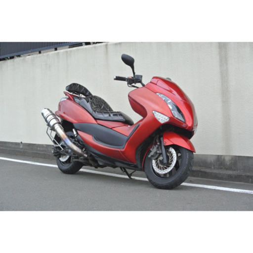 【YAMAHA マジェスティ4D9】ブラック×レッドカラー！エナメルシート新品！