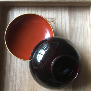 漆器 ５枚セット 竹模様の画像