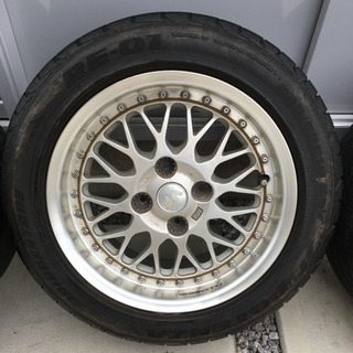 16インチ アルミホイール レイズ ボルクレーシング GTU P.C.D.114.3 4穴 【中古】の画像