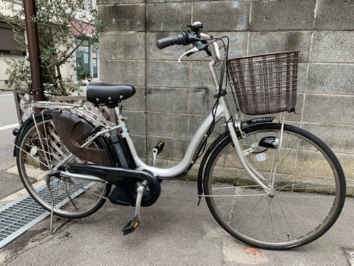 ヤマハPAS Natura  4Ah シルバー  電動アシスト自転車