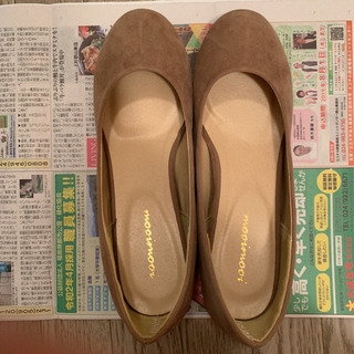 【未使用】mooimooi スエードパンプス ブラウン 24.0cm