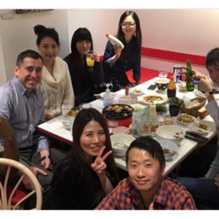 言語交換をしながらたこ焼きパーティー✨