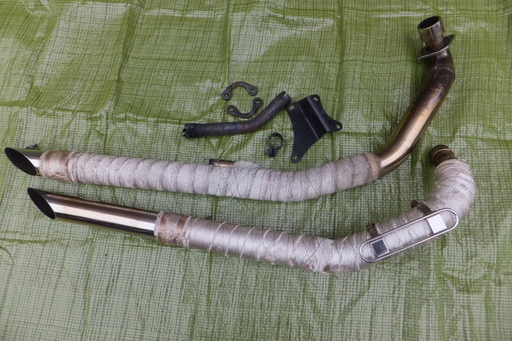 ドラッグスター400用　デイトナ製ロングドラッグパイプマフラー