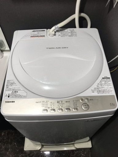 TOSHIBA 洗濯機 4.3kg（美品）