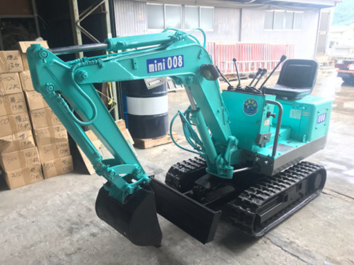 ミニユンボ mini008 バックホー ミニ 油圧ショベル ゴムキャタ