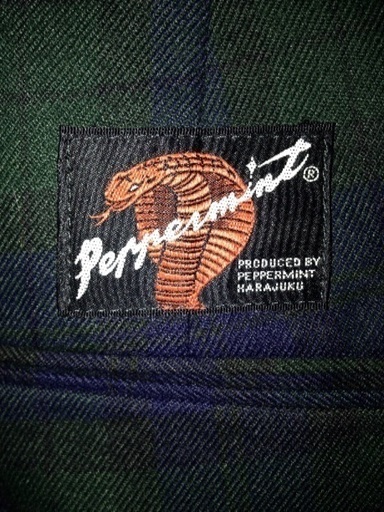 未使用 タータンチェックパンツ