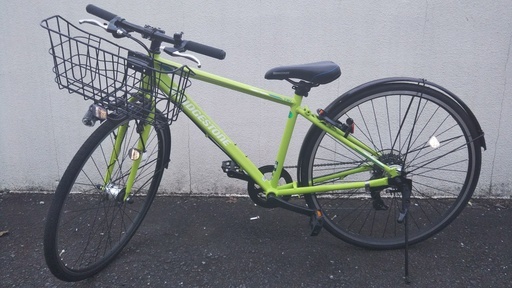 【ブリジストン】 クロスバイク TB1 TB42 2019年モデル 27インチ ネオンライム【カゴ付き】