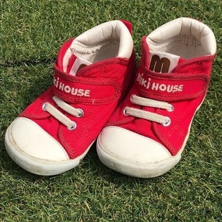 2,000【used】14㌢ MIKIHOUSE 女児向けサンダルの画像