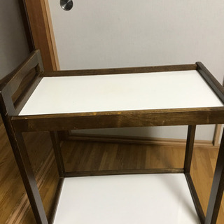 木製ワゴン 山善の画像