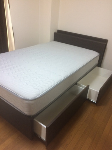 ニトリ 収納付き コンセント付き ベッド SD