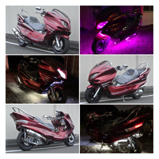 【YAMAHA マジェスティ】LED2カラー！ホワイトorピンクに切り替え可能！