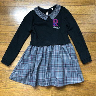 【中古美品】女の子長袖ワンピース130