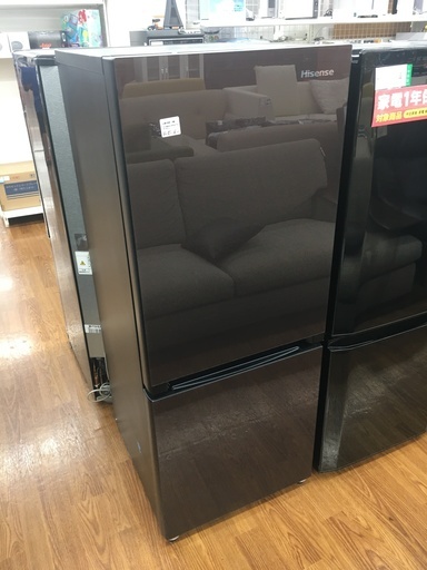 【1年間保証付き】2018年製　Hisense（ハイセンス） 2ドア冷蔵庫