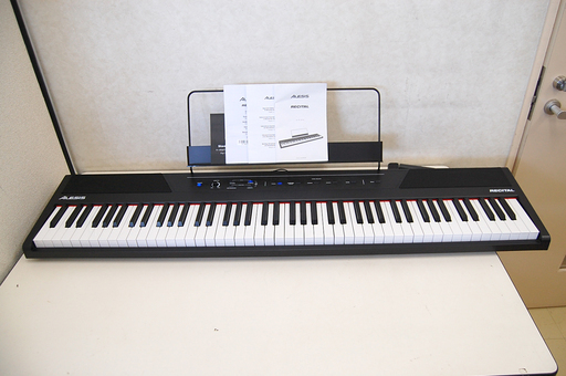 ALESIS RECITAL 電子ピアノ 88鍵盤 セミウェイト 電源アダプタ付き 動作確認済み  ☆ PayPay(ペイペイ)決済可能 ☆ 札幌市 清田区 平岡