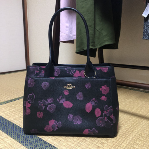 コーチ 花柄 バッグ 未使用