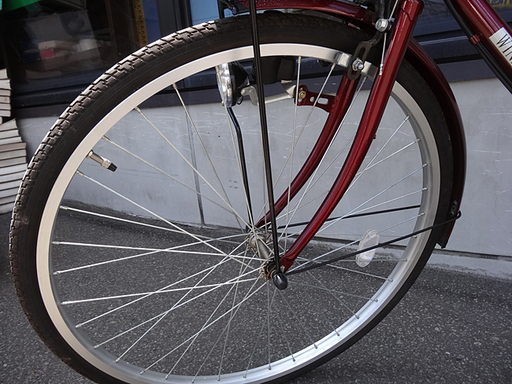 美品☆自転車☆ママチャリ 切り替え/カゴ/荷台付き 26インチ
